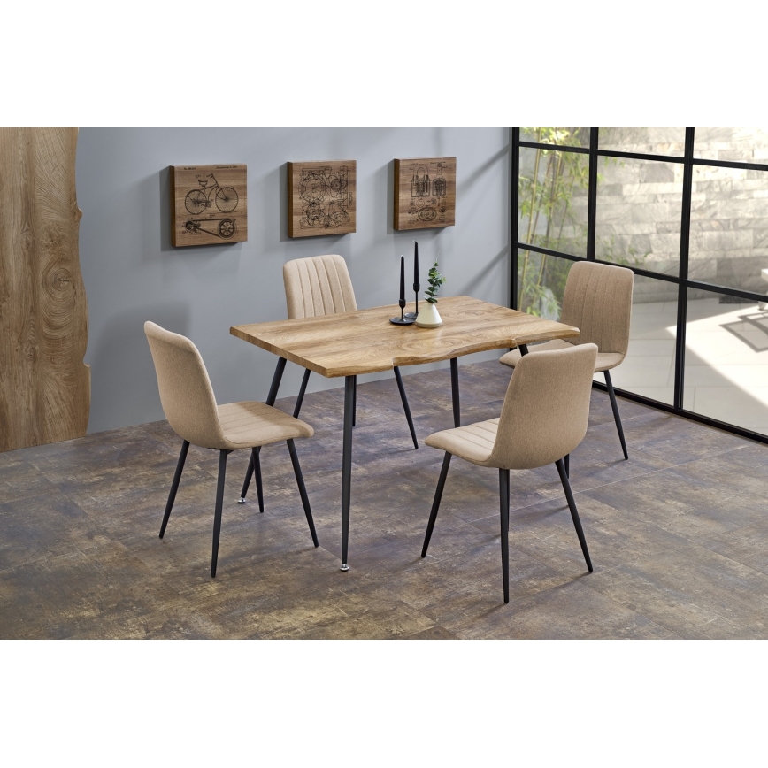 Matbord SOLACE ek/svart