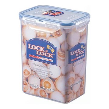 Matburk LOCK 1,8 l blå/genomskinlig