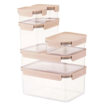 Matförvaringsburk CLASSIC PLUS 0,86 l rosa/genomskinlig