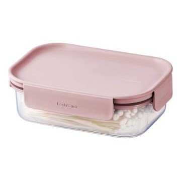 Matförvaringsburk CLASSIC PLUS 0,91 l rosa/klar