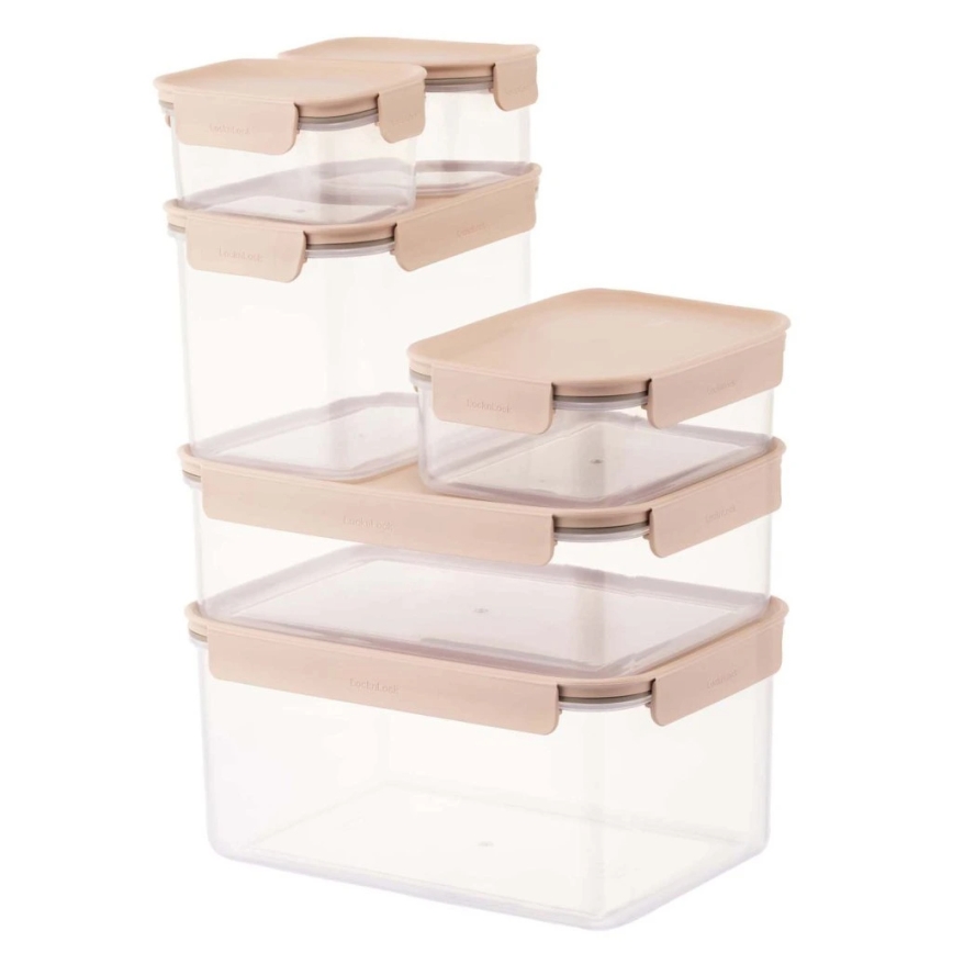 Matförvaringsburk CLASSIC PLUS 1,25 l rosa/genomskinlig