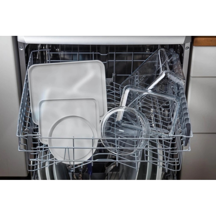 Matförvaringsburk i glas PYREX 1,5 l