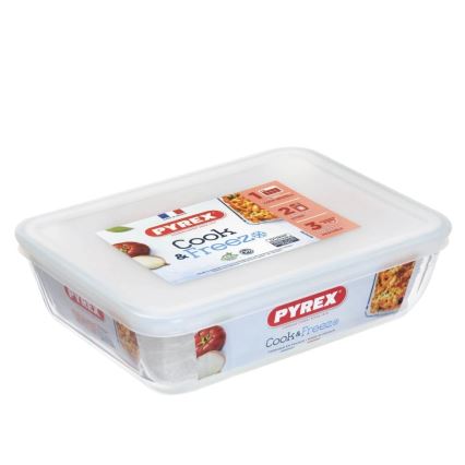 Matförvaringsburk i glas PYREX 1,5 l