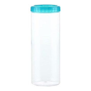 Matförvaringsburk INTERLOCK 1,6 l turkos/genomskinlig