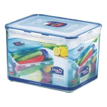 Matförvaringsburk LOCK 10 l blå/genomskinlig