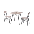 Matgrupp KABIR 70x70 cm ek/svart