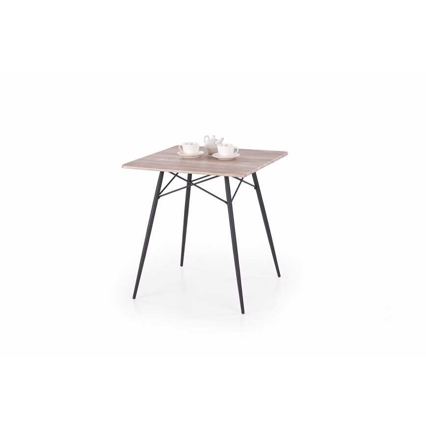 Matgrupp KABIR 70x70 cm ek/svart