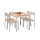 Matgrupp MALCOLM 110x70 cm metall/sonoma-ek