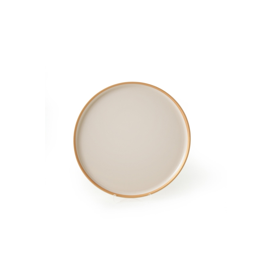 Matservis 24 delar beige/keramik