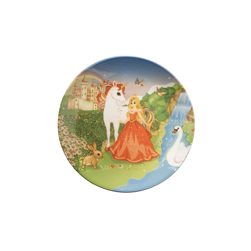 Matservis 3 st, färgglad/fin stengods