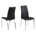 Matstol AMAL 1 st svart/matt krom