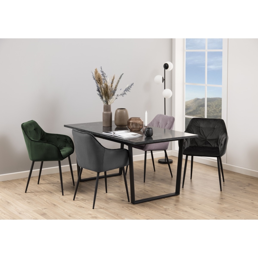 Matstol med armstöd AYLIN 1 st rosa