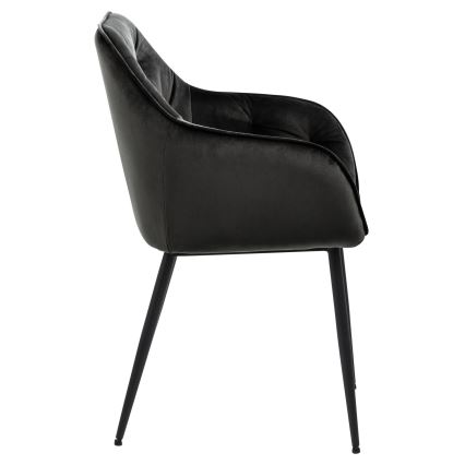 Matstol med armstöd AYLIN 1 st svart