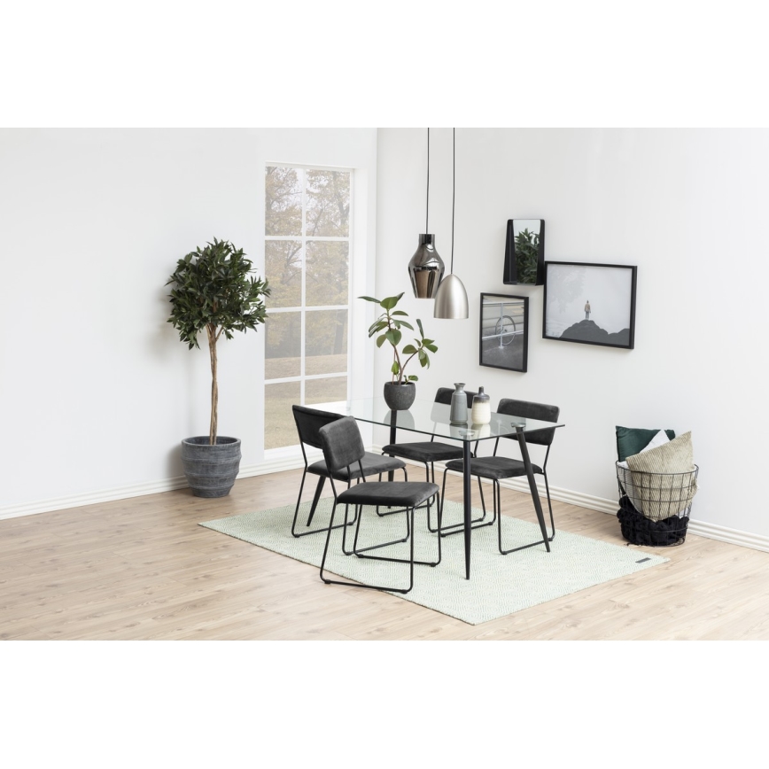 Matstol COLE 1 st mörkgrå