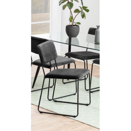Matstol COLE 1 st mörkgrå
