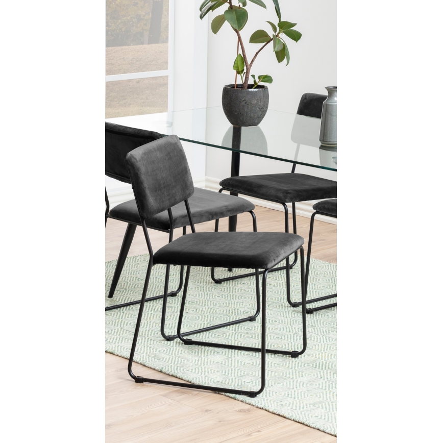 Matstol COLE 1 st mörkgrå