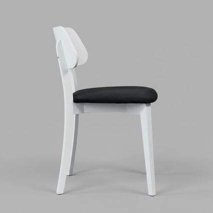 Matstol EZRA vit/svart