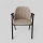 Matstol GARDA svart/beige