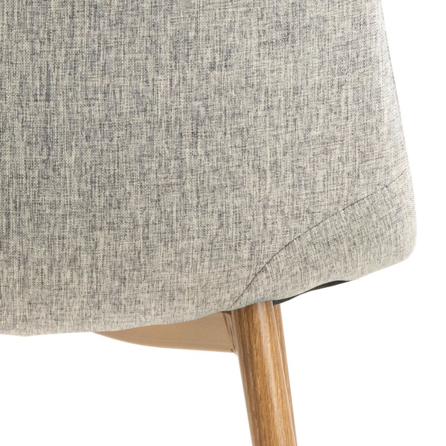 Matstol KAIA 1 st ljusgrå/ek