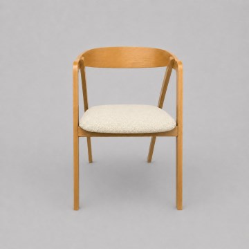 Matstol LUSO ek/beige