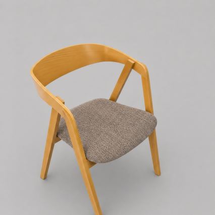 Matstol LUSO ek/brun