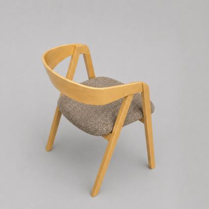 Matstol LUSO ek/brun