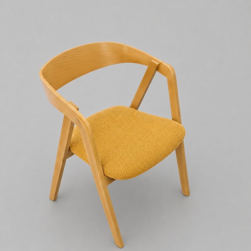 Matstol LUSO ek/orange