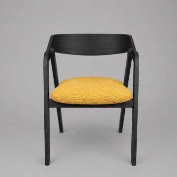 Matstol LUSO svart/orange