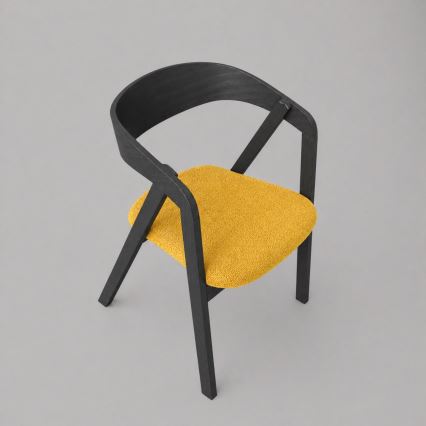 Matstol LUSO svart/orange