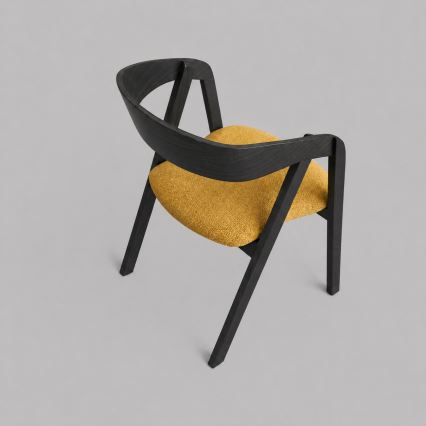 Matstol LUSO svart/orange