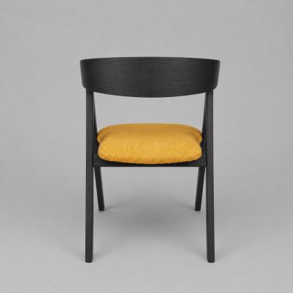 Matstol LUSO svart/orange