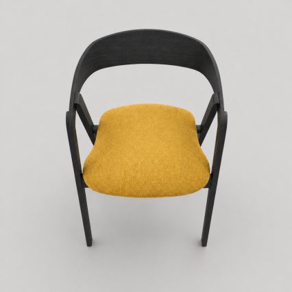 Matstol LUSO svart/orange