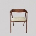 Matstol LUSO valnöt/beige