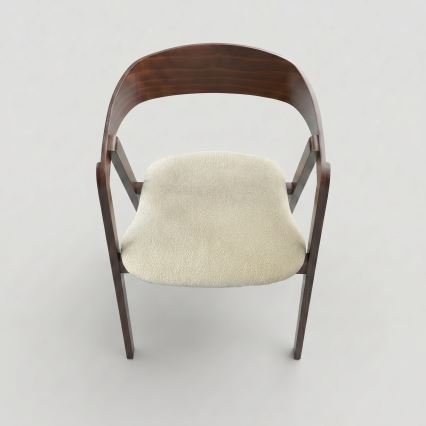 Matstol LUSO valnöt/beige