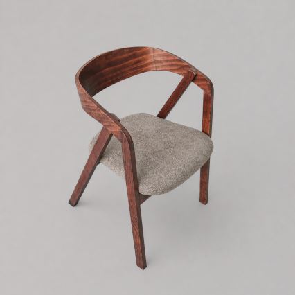 Matstol LUSO valnöt/brun