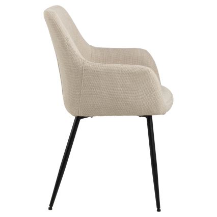 Matstol med armstöd TANYA 1 st beige