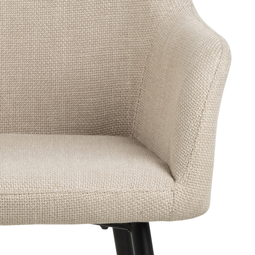 Matstol med armstöd TANYA 1 st beige