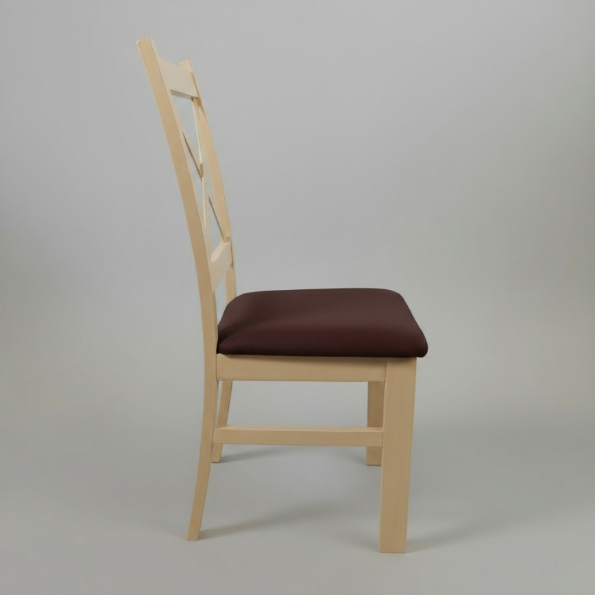 Matstol NATE i sonomabok ek/mörkbrun