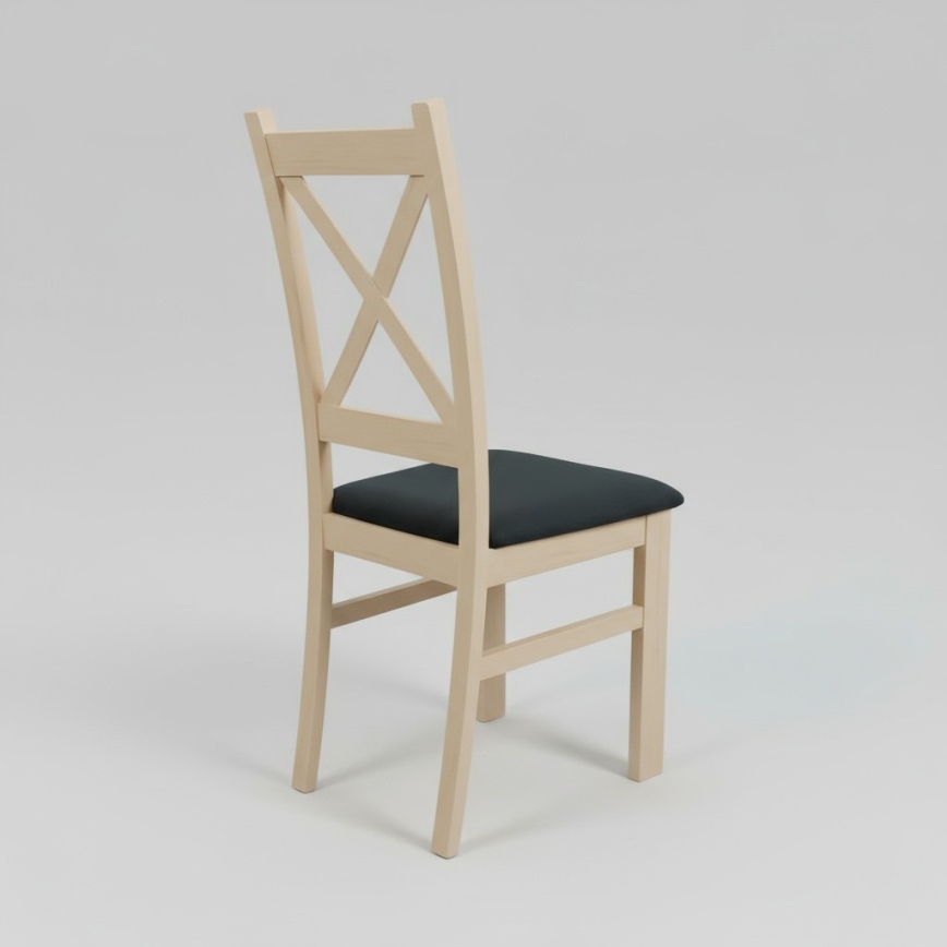 Matstol NATE ek Sonoma/svart