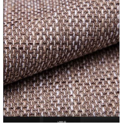 Matstol NATE vit/brun