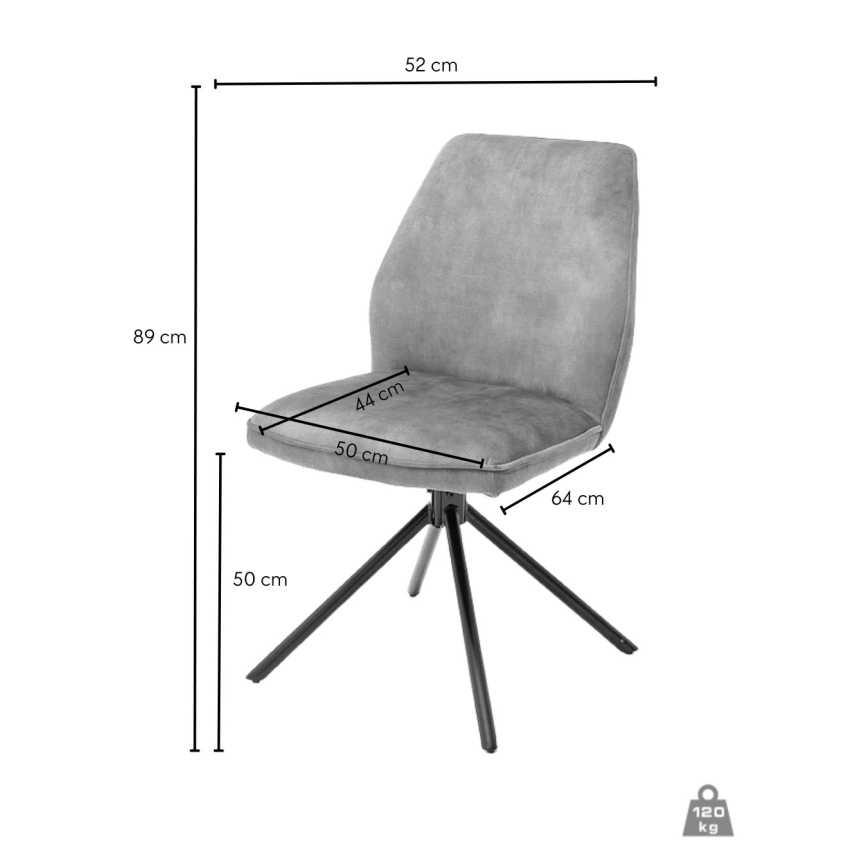 Matstol NEXORO, 1 st, antracit