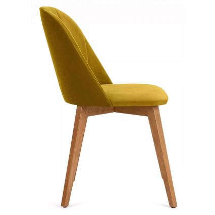 Matstol RIFO 86x48 cm gul/ljus ek