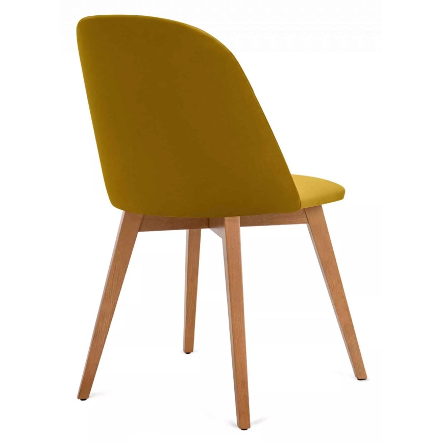 Matstol RIFO 86x48 cm gul/ljus ek