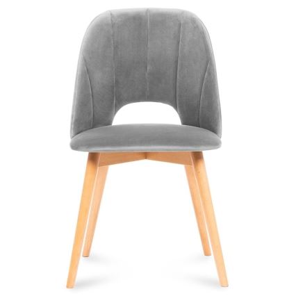 Matstol TINO 86x48 cm grå/ljust ek