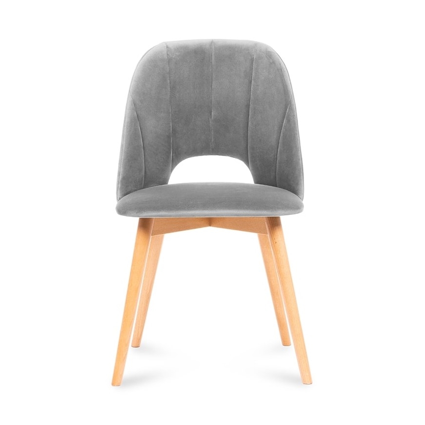 Matstol TINO 86x48 cm grå/ljust ek