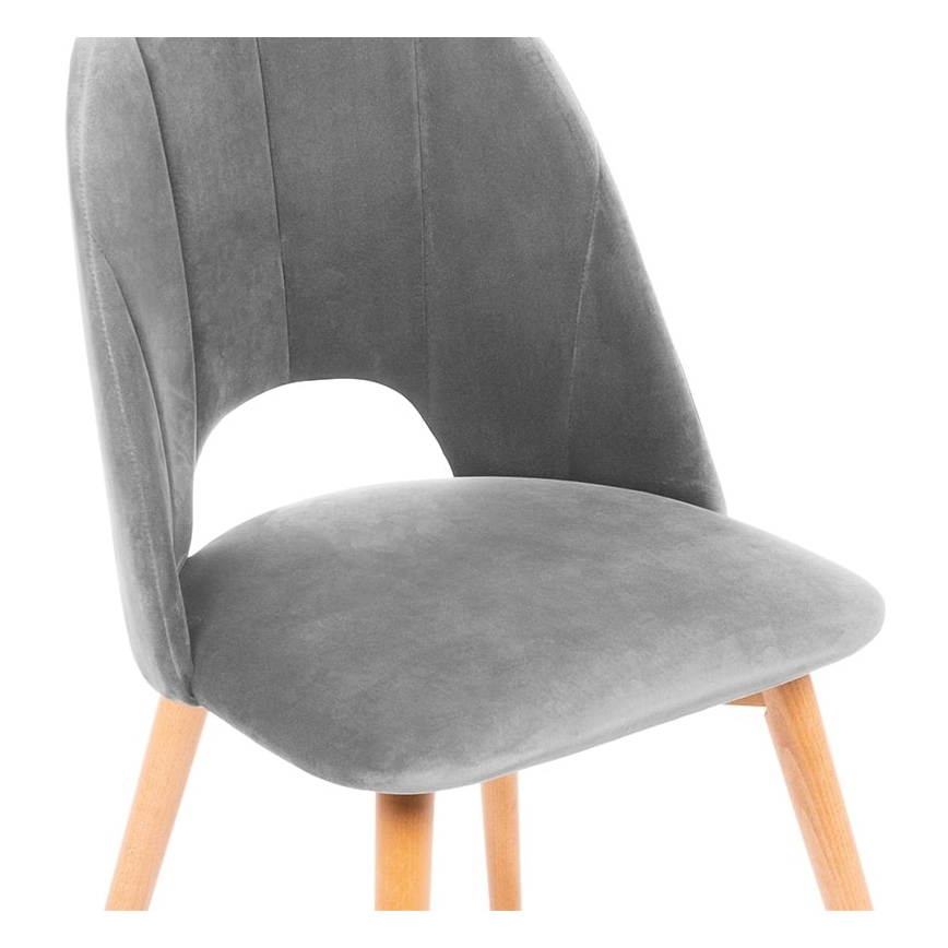 Matstol TINO 86x48 cm grå/ljust ek