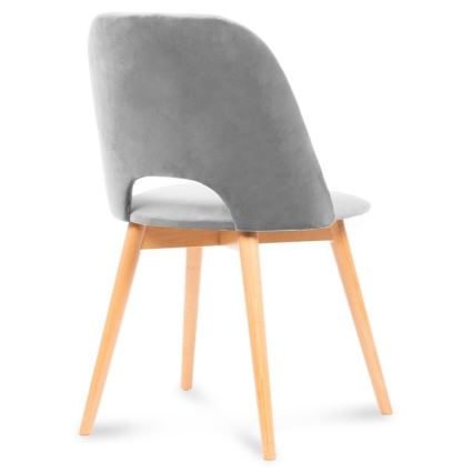 Matstol TINO 86x48 cm grå/ljust ek