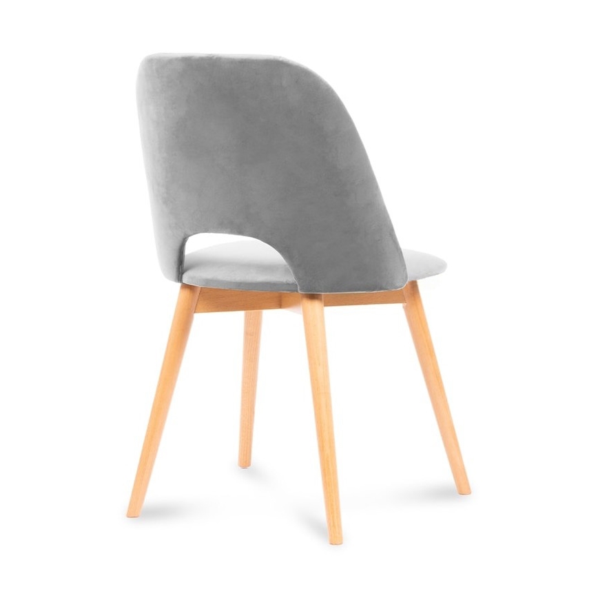 Matstol TINO 86x48 cm grå/ljust ek