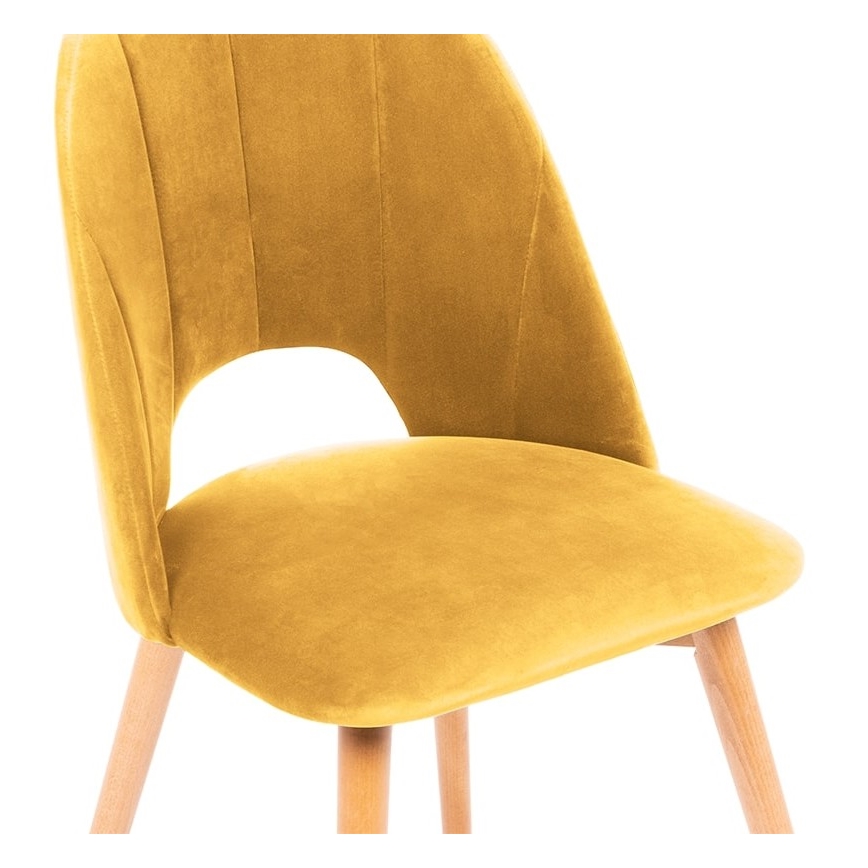 Matstol TINO 86x48 cm gul/ljus ek