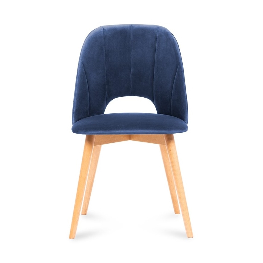 Matstol TINO 86x48 cm mörkblå/ljust ek